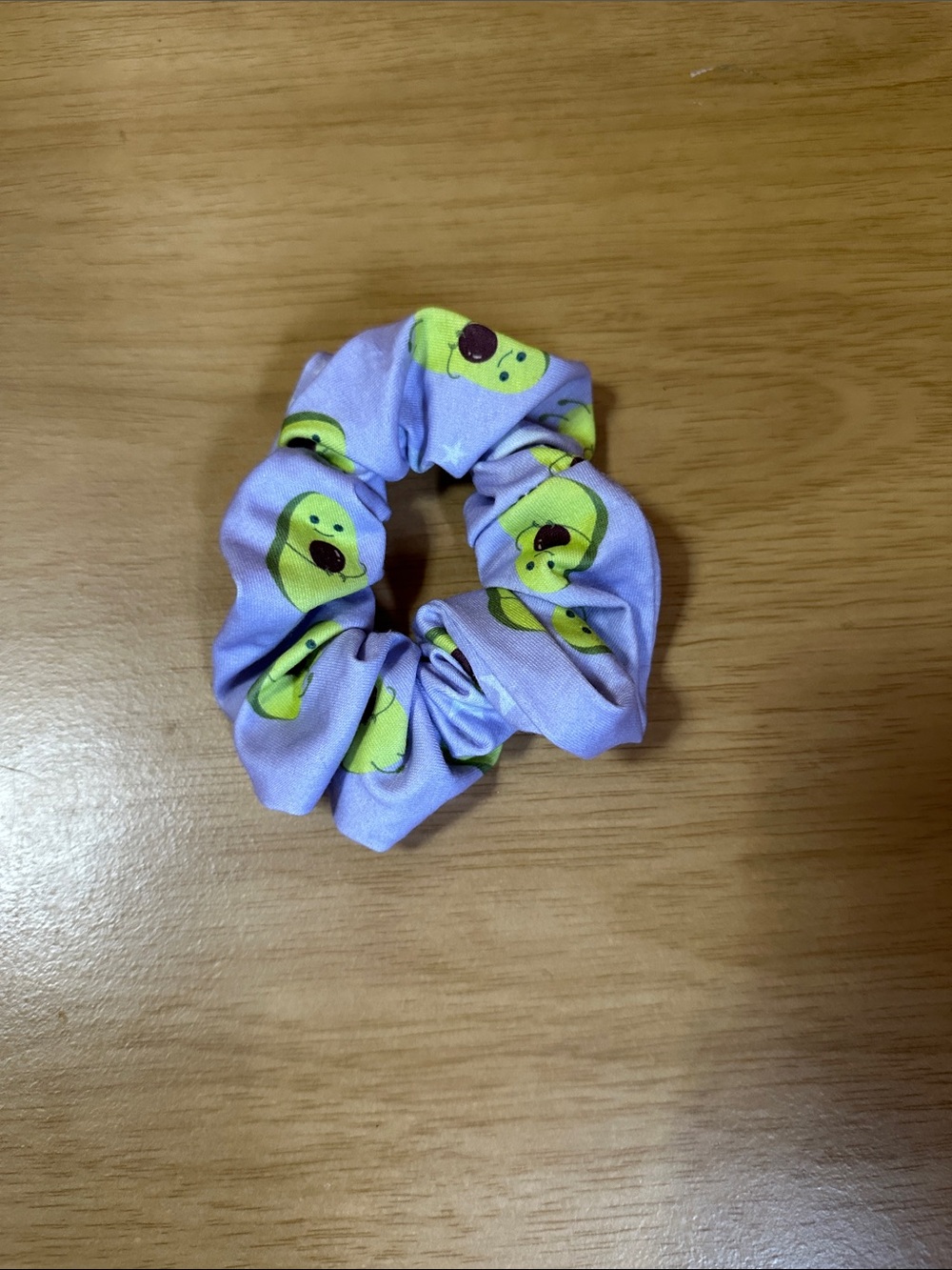 Avocado Pattern Hair Scrunchie